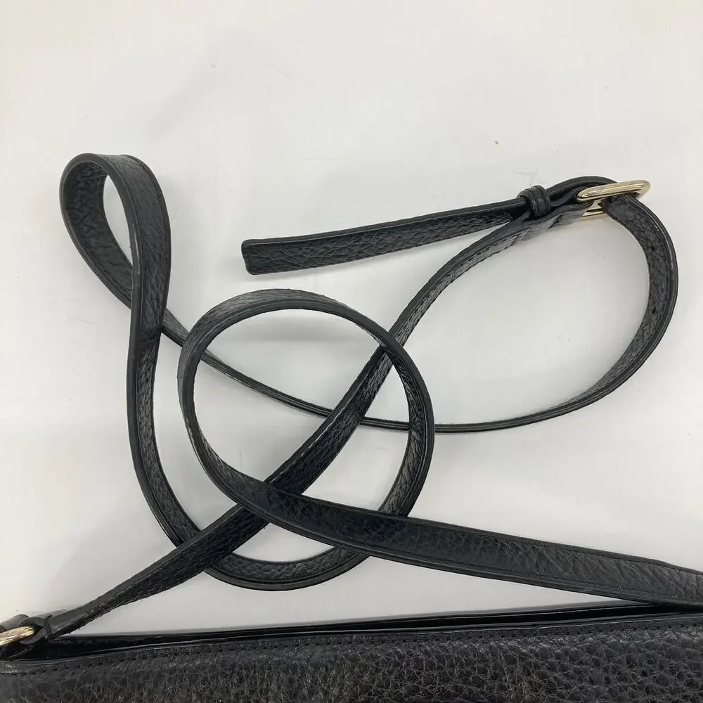 Kate Spade black pebbled leather crossbody bag